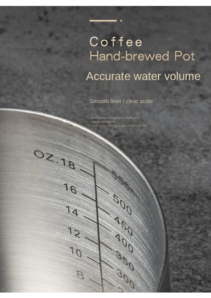 Termometre 304 Paslanmaz Çelik Ev Kahve Aletleri Ince Ağız Uzun Borulu Pot Filtre Kabarcık Pot Pürüzsüz Su Kontrolü 350 ml / 600 ml (Yurt Dışından) indirimleri