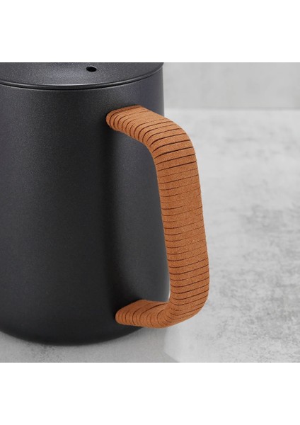 Siyah 350ML Damla Su Isıtıcısı 350ML 600ML Kahve Çay Potu Yapışmaz Kaplama Gıda Sınıfı Paslanmaz Çelik Deve Boynu Damla Su Isıtıcısı Kuğu Boyun Ince Ağız (Yurt Dışından)