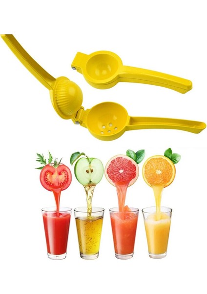 Metal Sarı Limon Portakal Narenciye Sıkacağı Mutfak Aksesuarları Ev Çok Fonksiyonlu Mini Taşınabilir Blender Mutfak Aracı Basın Manuel Saplı (Yurt Dışından) fiyatları
