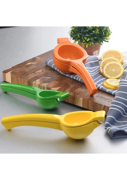 Metal Sarı Limon Portakal Narenciye Sıkacağı Mutfak Aksesuarları Ev Çok Fonksiyonlu Mini Taşınabilir Blender Mutfak Aracı Basın Manuel Saplı (Yurt Dışından) indirimleri