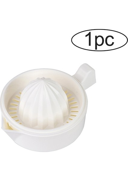 1 Adet Beyaz Mutfak Manuel Portakal Sıkacağı Limon Sıkacağı Plastik Meyve Aracı Mini Blender Taşınabilir Narenciye Sıkacağı Makinesi Mutfak Aksesuarları (Yurt Dışından)