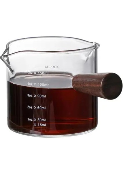 70ML 10.3X6X5.5CM 70/150ML Çift/tek Ağızlı Süt Sürahisi Şeffaf Terazi Süt Kahve Ölçüm Kabı Latte Espresso Kahve Sürahisi Cappuccino Süt Kupası (Yurt Dışından)