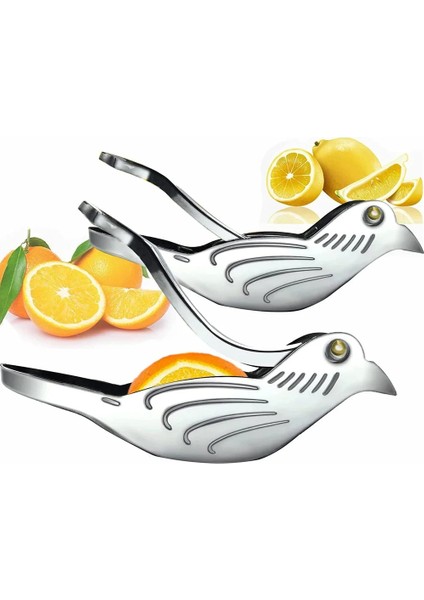 B Stilleri 2 Adet Kuş Limon Sıkacağı, Manuel Paslanmaz Çelik Limon Sıkacağı, Portakal Limon Kireç Nar Için El Sıkacağı-1/2 Packs (Yurt Dışından) fırsatları