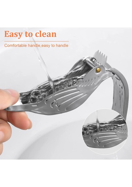 B Stilleri 2 Adet Kuş Limon Sıkacağı, Manuel Paslanmaz Çelik Limon Sıkacağı, Portakal Limon Kireç Nar Için El Sıkacağı-1/2 Packs (Yurt Dışından) indirimleri