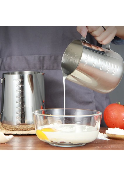 550ML Ölçekli 350/550/900ML Paslanmaz Çelik Süt Köpürtücü Craft Latte Kahve Sürahi Ölçekli Coffeeware Çekme Çiçek Sürahi Ölçüm Fincan Kupa (Yurt Dışından) fırsatları