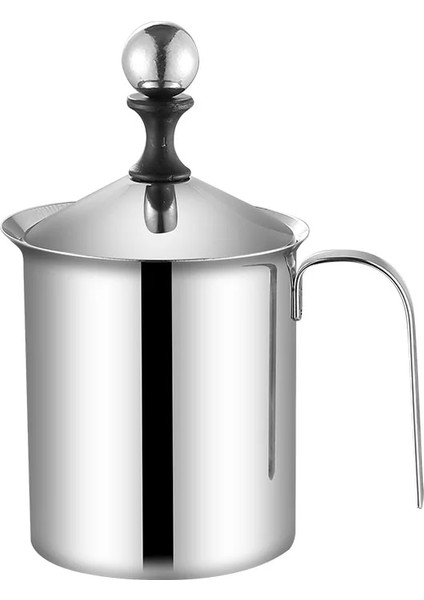 400ML A3 Yeni 400ML /800ML Paslanmaz Çelik Süt Köpürtücü Saplı Aşınmaya Dayanıklı Çift Örgü Manuel Süt Köpürtme Sürahi Sıcak Satış (Yurt Dışından)