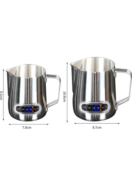 350ML Kahve Latte Süt Köpürtme Sürahisi Süt Köpürtücü Sürahi Paslanmaz Çelik Sürahi Espresso Barista Sürahi Süt Tenceresi Kahve Aksesuarları (Yurt Dışından) indirimleri