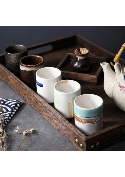 B05 200-300ML 200-300ML Kahve Kupageleneksel Çin Retro Tarzı Expresso Fincan Seramik Çay Fincanı اكواب قهوه Kupalar Kahve Fincanları Tazas De Cafe (Yurt Dışından)