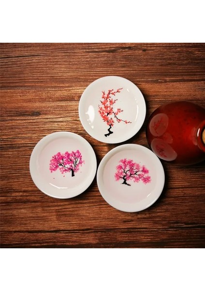 3 Adet Soğuk Su Sihirli Sakura Fincan Japon Sıcak Soğuk Sıcaklık Renk Değişikliği Renk Değiştirme Çay Fincanı Seramik Kung Fu Çay Bardağı Çay Kase Içecek Bardağı (Yurt Dışından)