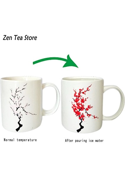 3 Adet Soğuk Su Sihirli Sakura Fincan Japon Sıcak Soğuk Sıcaklık Renk Değişikliği Renk Değiştirme Çay Fincanı Seramik Kung Fu Çay Bardağı Çay Kase Içecek Bardağı (Yurt Dışından) fiyatları