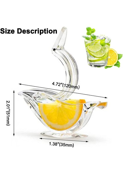 Balık Şekli Manuel Limon Sıkacağı Akrilik Limon Dilim Sıkacağı Taşınabilir Şeffaf Meyve Sıkacağı Kuş Şekli El Sıkacağı Portakal Limon Kireç (Yurt Dışından) modelleri