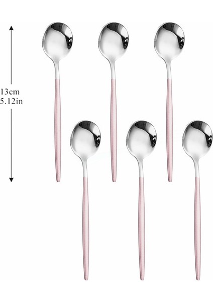 Gökkuşağı 6 Adet Kaşık Gümüş Paslanmaz Çelik Çatal Seti 6 Adet Çay Kaşığı Mutfak Komple Sofra Seti Batı Gümüş Lüks Yemek Takımı Seti (Yurt Dışından) modelleri