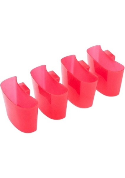 Pembe Uygun Fincan Asılı Çay Poşeti Tutucu 4 Parça Bisküvi Standı Bardak Askıları Ev Partisi Malzemeleri Öğleden Sonra Çay Aksesuarları (Yurt Dışından)