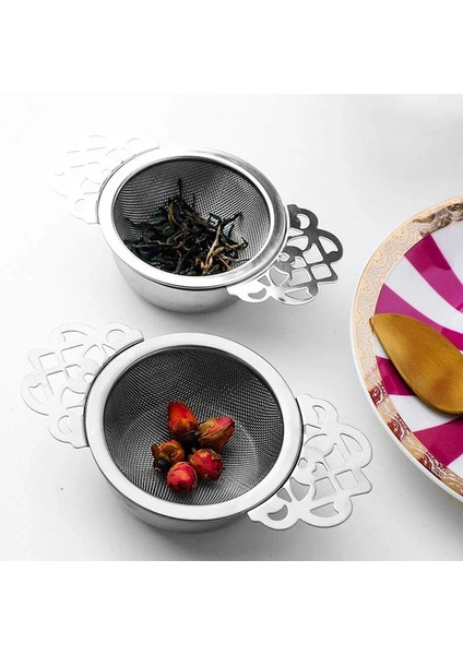 Damlama Kaseli Gümüş 6 Paket Çay Süzgeçleri, Gevşek Yaprak Çay Için 2,5 Inç Çay Filtreleri, Saplı Paslanmaz Çelik Hasır Çay Demlik (Yurt Dışından) indirimleri