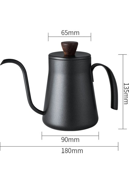 Kapaklı 400ML Kuğu Boyun Su Isıtıcısı Ince Ağızlı Şişe Paslanmaz Çelik Kalınlaşmak Kahve Damlatıcı Pot Su Isıtıcısı Ev Mutfak Gadget Su Isıtıcısı Su Kabı (Yurt Dışından)