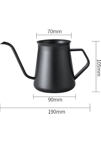 Kapaklı 400ML Kuğu Boyun Su Isıtıcısı Ince Ağızlı Şişe Paslanmaz Çelik Kalınlaşmak Kahve Damlatıcı Pot Su Isıtıcısı Ev Mutfak Gadget Su Isıtıcısı Su Kabı (Yurt Dışından)