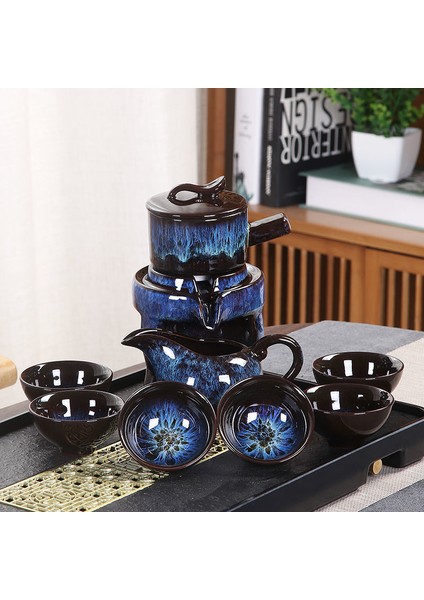 08 8 Adet Set Yarı Otomatik Çay Takımları Çin Seramik Mor Kil Çay Seti Çay Bardağı Kung Fu Çaydanlık Seti (Yurt Dışından) fiyatları