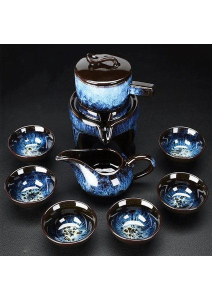 08 8 Adet Set Yarı Otomatik Çay Takımları Çin Seramik Mor Kil Çay Seti Çay Bardağı Kung Fu Çaydanlık Seti (Yurt Dışından) fırsatları