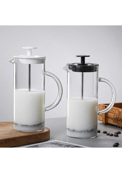 B 480ML Manuel Süt Köpürtücü Cam Süt Köpürtücü Cezve Cam Örgü Fransız Basın Kahve Makinesi Köpürtücü Sürahi Karıştırıcı Krema Mutfak Gereçleri (Yurt Dışından) indirimleri