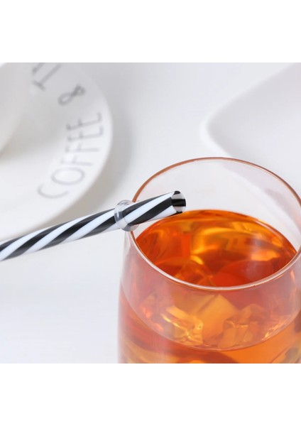 Gösterildiği Gibi Ounona 25 Adet Iki Renk Dişli Şeffaf Olmayan Yeniden Kullanılabilir Plastik Kalın Içme Pipetleri Mason Kavanoz Pipetler Parti Veya Ev Kullanımı Için (Yurt Dışından)
