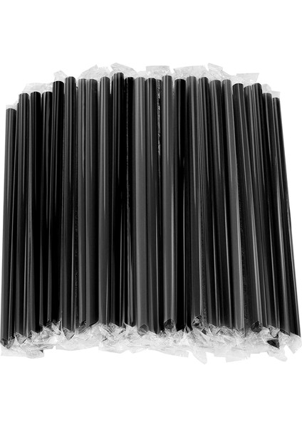 Çok Renkli 100 Parçalı Plastik Pipet Tek Kullanımlık Smoothie Pipetler Inci Sütlü Çay Içecekleri Için Uygundur (Yurt Dışından)