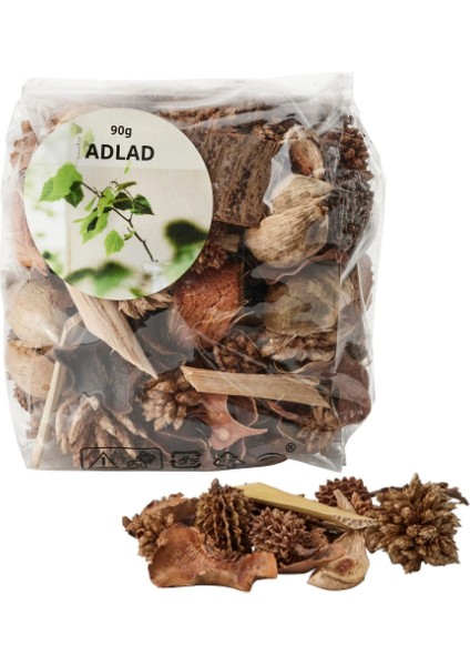 Adlad Kurutulmuş Çiçek, Çok Renkli, 90 G, Iskandinav Ormanları