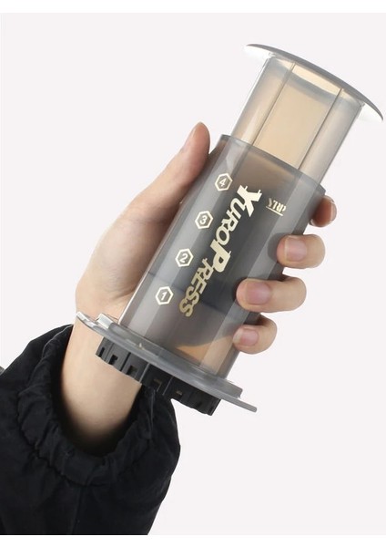Beyaz Yrp Fransız Presi Taşınabilir Kahve Makinesi Damla Portafilter Espresso Kahve Makinesi Yeniden Kullanılabilir Içerir 350 Adet 64MM Kahve Filtre Kağıdı (Yurt Dışından)
