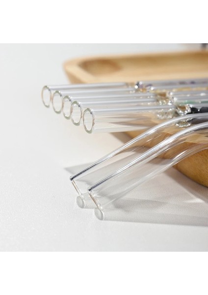 Akuamarin Doğal Kristal Çakıl Cam Pipet Ametist Enerji Sağlık Içeceği Saman Dekorasyon Aile Içme Gereçleri 1 Adet (Yurt Dışından)