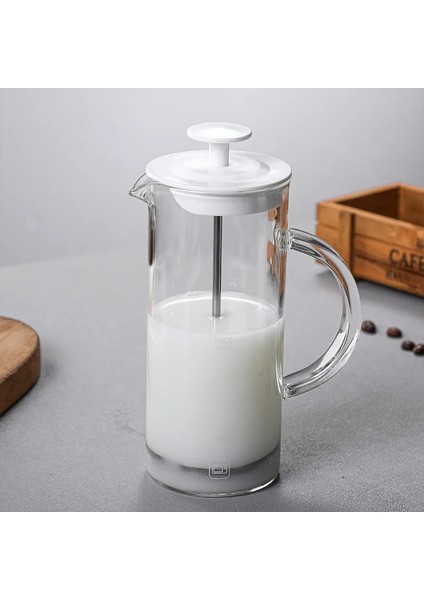480ML Manuel Süt Köpürtücü Cam Süt Köpürtücü Cezve Cam Örgü Fransız Basın Kahve Makinesi Köpürtücü Sürahi Karıştırıcı Krema Mutfak Gereçleri (Yurt Dışından) modelleri