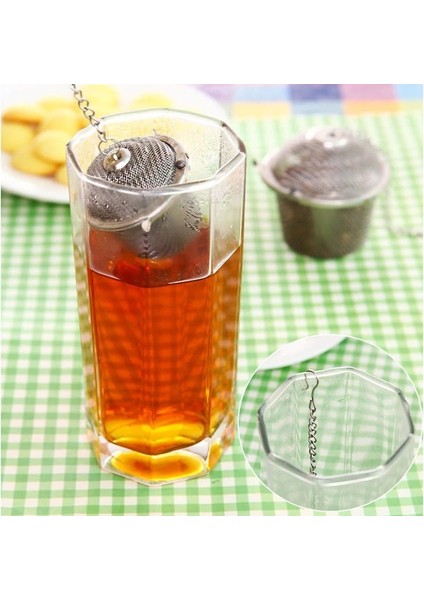 M Arshen 3 Boyutları Baharat Baharat Çanta Çay Süzgeci Zincirli Kapak Paslanmaz Çelik Hasır Topu Çay Kahve Filtre Sepeti Demlik Araçları (Yurt Dışından) fiyatları