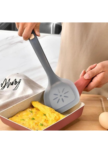 Siyah Kokusuz Spatula Silikon Kızartma Spatula Yarı Saydam Uygun Depolama Pişirme Spatula Kızartma (Yurt Dışından) fiyatları