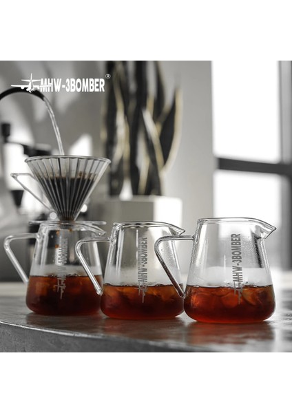 500 ml Aralığı Üzerine Dökün Kahve Sunucusu Sürahi Damla Cezve Kahve Su Isıtıcısı Brewer Barista Percolator Temizle (Yurt Dışından)