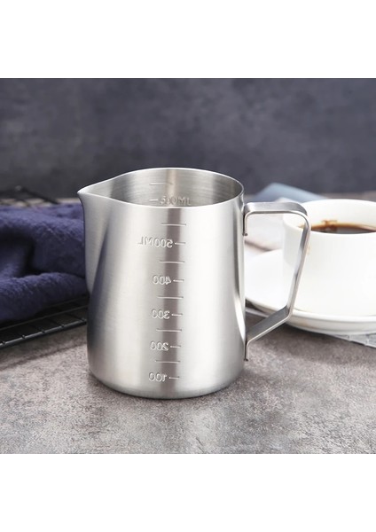 350 ml Ölçeksiz 350/600/1000 ml Paslanmaz Çelik Dıy Kahve Takım Potu Süt Köpüğü Zanaat Sürahi Fincan Kahve Aşındırma Silindir Süt Köpüğü Fincan Cezve (Yurt Dışından) fırsatları