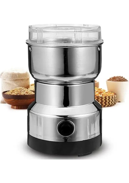 Elektrikli Kahve Değirmeni Çok Fonksiyonlu Un Freze Makinesi Tahıl Fındık Fasulye Baharat Tahıl Öğütücü Ev Kahve Değirmeni (Yurt Dışından)