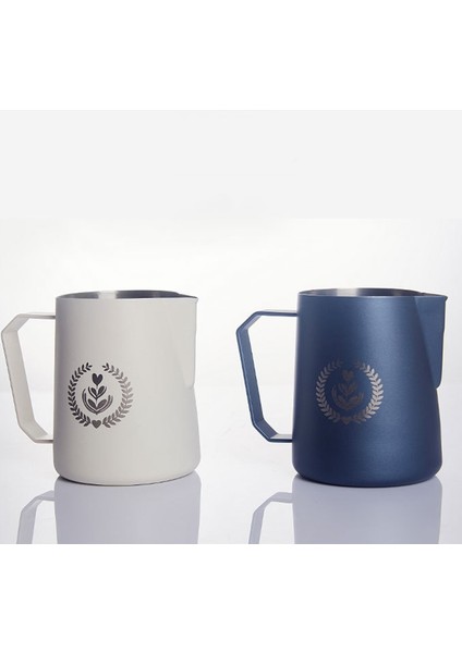 Parlak Siyah 600ML 450ML/600ML Kahve Süt Köpüğü Fincan Kahve Çekme Çiçek Espresso Vapur Süt Tenceresi Paslanmaz Çelik Çekme Çiçek Tankı Kahve Cappuccino (Yurt Dışından)