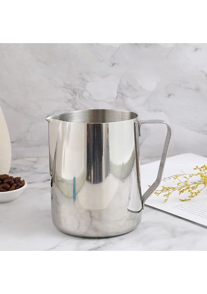 600ML 304 Paslanmaz Çelik Latte Espresso Kahve Süt Köpürtme Sürahisi Kahve Sürahi 100ML 150ML 250ML 350ML 600ML 1000ML (Yurt Dışından)