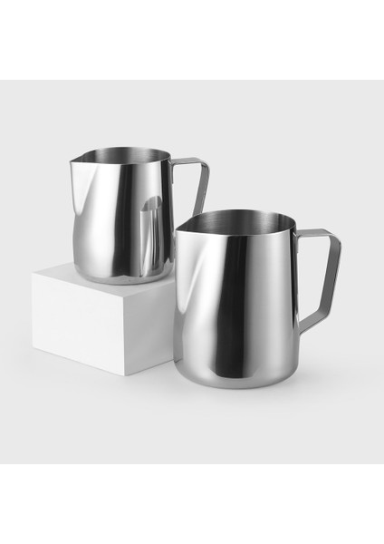 600ML 304 Paslanmaz Çelik Latte Espresso Kahve Süt Köpürtme Sürahisi Kahve Sürahi 100ML 150ML 250ML 350ML 600ML 1000ML (Yurt Dışından)