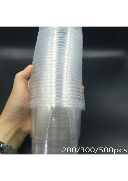 300 Adet 200/300/500 Adet Şeffaf Plastik Yeni Tek Kullanımlık Açık Hava Piknik Plastik Tadım Kabı Doğum Günü Mutfak Parti Sofra Takımı. (Yurt Dışından)