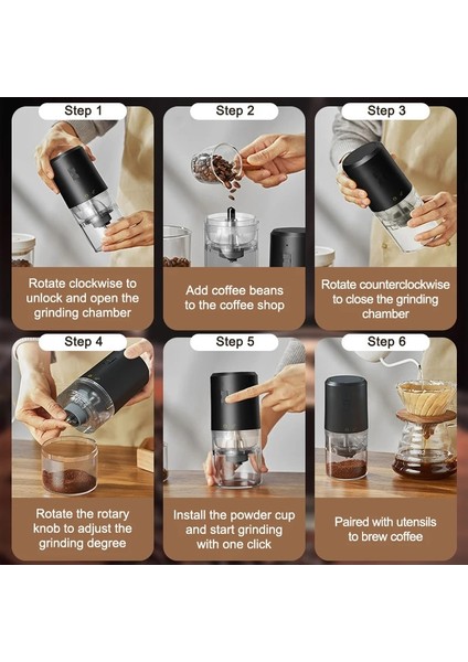 Beyaz Elektrikli Kahve Çekirdeği Öğütücü USB Şarj Taşınabilir Profesyonel Seramik Taşlama Çekirdek Kahve Çekirdekleri Değirmeni Öğütücü Mutfak Makineleri (Yurt Dışından) fırsatları