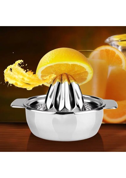 Gümüş Paslanmaz Çelik Limon Portakal Suyu Sıkacağı Blender Sıkacağı Makinesi El Manuel Pres Mutfak Ev Küçük Meyve Suyu Sıkacağı 25 # (Yurt Dışından) indirimleri