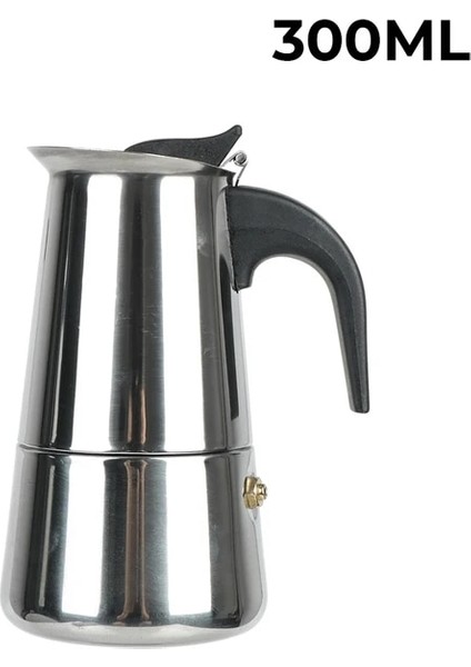 300ML Mocha Espresso Latte Soba Filtresi 2/4/6/9 Bardak Kahve Makinesi Pot Paslanmaz Çelik Cezve Mutfak Için Moka Kahve Makinesi (Yurt Dışından) fiyatları