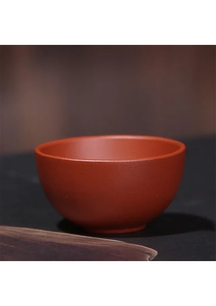 Kırmızı S 2 Adet/takım Yixing Mor Kil Çay Fincanları El Yapımı Mor Çamur Çay Bardağı Çin Kung Fu Çay Seti Doğal Çay Kase Ofis Içme Bardakları (Yurt Dışından)