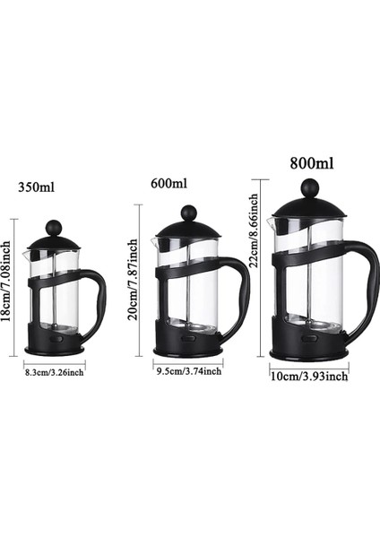 350ML Fransız Basın Kahve/çay Bira Cezve Kahve Makinesi Su Isıtıcısı 800ML Paslanmaz Çelik Cam Termos Barista Araçları Kahve Sürahisi (Yurt Dışından) modelleri