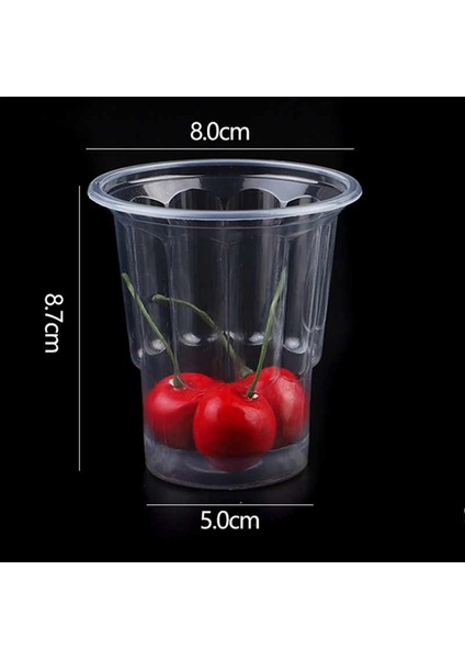 10 Adet Tek Kullanımlık Plastik Dondurma Boba Bardak Parti Için Tek Kullanımlık Kapaklı Verrines Cam Tatlı Verrine Kadeh Vazo Yer Mantarı (Yurt Dışından)