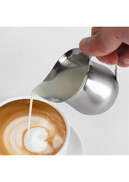 Süzgeçli 240ML (8 Ons) 60ML/90ML/150ML/240ML Süt Köpürtme Sürahisi Espresso Buharda Kahve Latte Köpürtücü Bardak Cappuccino Süt Sürahisi Krem Köpürtme Sürahisi (Yurt Dışından)