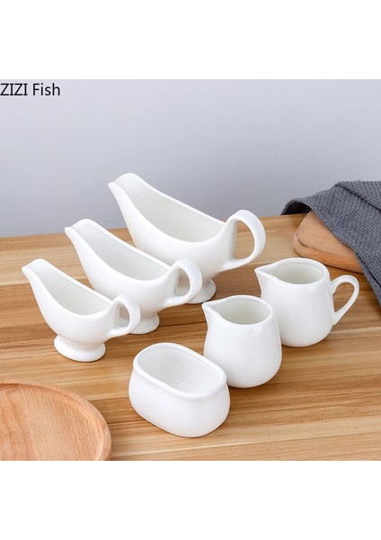 B--50ML Yaratıcı Seramik Süt Sürahisi Kahve Latte Süt Köpürtücü Barista Çekme Çiçek Yoğunlaştırılmış Süt Kutusu Ev Düz Renk Kahve Aksesuarları (Yurt Dışından)