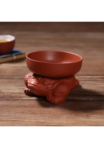 F Whyou Mor Kum Çay Sızıntı Çay Filtresi El Tutma Altın Kurbağa Filtresi Çay Tutucu Huni Filtre Çay Töreni Sıfır Eşleştirme (Yurt Dışından)