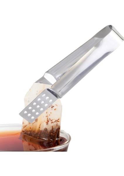 Çay Poşeti Sıkacağı Paslanmaz Çelik Dayanıklı Çay Poşeti Sıkacağı Maşa Tutucu Herb Kavrama Limon Dilim Sıkacağı Ev Mutfak Aksesuarları (Yurt Dışından)