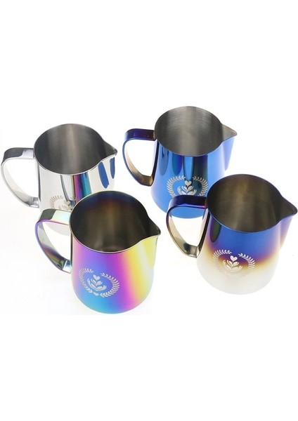 D 350ML 350ML600ML Süt Sürahisi Paslanmaz Çelik Köpürtme Sürahi Çekme Çiçek Fincan Kahve Süt Köpürtücü Sanat Süt Köpüğü Aracı Coffeware (Yurt Dışından)