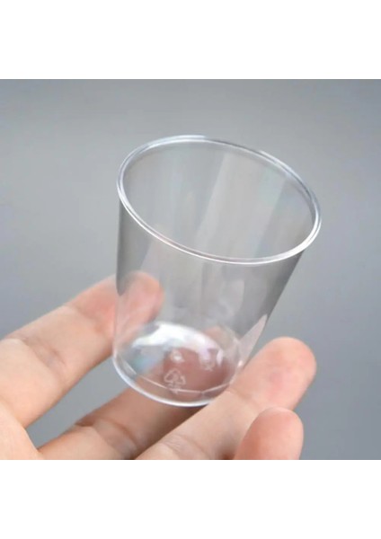 Temizle 100 Adet 20/60/100 Adet Yeni Tek Kullanımlık Şeffaf Plastik Bardak Açık Hava Piknik Doğum Günü Mutfak Parti Sofra Tadım Jöle Tatlı Bardak (Yurt Dışından)
